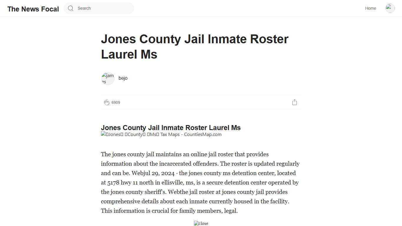 Jones County Jail Inmate Roster Laurel Ms